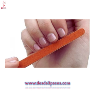 Bolsa con 8 Limas para uÃƒÂ±as color Cafe.