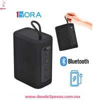 Altavoz Bluetooth Portátil 1HORA de 11 x 8.5cm – Sonido Potente, Resistente al Agua y Batería de Larga Duración BOC244