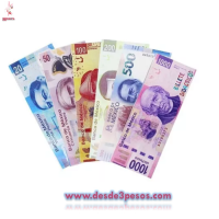 Billete  Didactico Juguete Utileria Contar Matematica 12 X 3.5 cm.