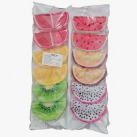 Bolsa con 12 Pinzas Tipo Fruta Para Cabello de plasico 10 x 5 cm. QHP-F-623