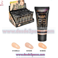 Caja con 24 pzs Base para Maquillaje Liquido SUPER BB 35 ml FAVOR BEAUTY 