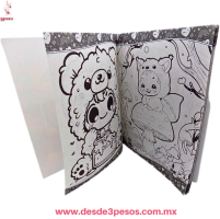 Libro Para Colorear Buboos Creatures 16 Paginas para Colorear 26.5 x 20 cm. 