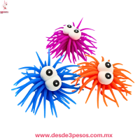 Pelota Antiestrés Luminosa Medusa con Ojos Saltones (Aprox. 7cm) caja con 24 piezas UQ-J002-84