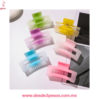 Bolsa con 12 Pinzas Rectangular color DUO Opaco 11 x 5.5 cm QHP-FA10