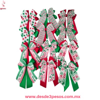 Moño con pico de garza Tricolor en varios diseños 17 x 12 cm 