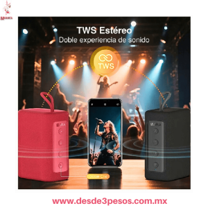 Altavoz Bluetooth Portátil 1HORA de 11 x 8.5cm – Sonido Potente, Resistente al Agua y Batería de Larga Duración BOC244 Altavoz Bluetooth Portátil 1HORA de 11 x 8.5cm – Sonido Potente, Resistente al Agua y Batería de Larga Duración BOC244