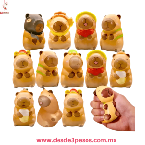 Capibara Antiestres en diferentes presentaciones en forma de Costalito 10 x 6 cm. 