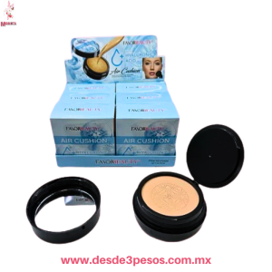 Maquillaje Liquido con colcho de aire  acido hialuronico FAVOR BEAUTY  3 Tonos 15g. 