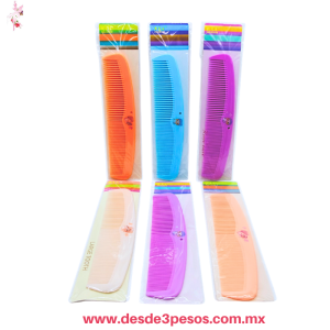 Peine de Tocador en colores pastel 22 x 6 cm 9801