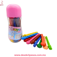  Estuche con 12 Crayones  Cat´s Paw con Forma de Patita de Gato en varios colores 