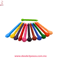  Estuche con 12 Crayones  Cat´s Paw con Forma de Patita de Gato en varios colores 