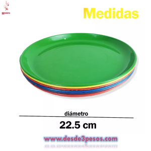 Plato Taquero. en colores 20 cm Diametro