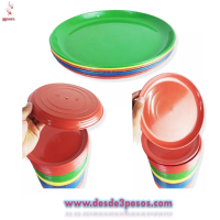 Plato Taquero. en colores 20 cm Diametro