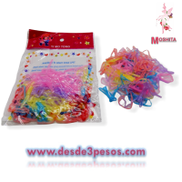 Paquete de 12 bolsas de Liga Latex GRANDE surtida 