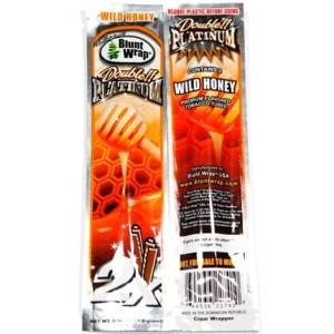 Sobre con 2 envolturas sabor MIEL (WILD HONEY) para cigarros, Double Platinum