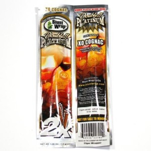 Sobre con 2 envolturas sabor COGNAC para cigarros, Double Platinum