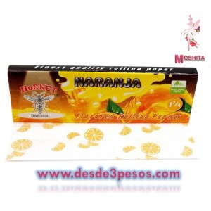 Papel para Cigarro HORNET Sabor NARANJA Sobre con 50 sabanas 