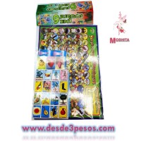 9 en 1 Loteria10.5 X 7.5cm. con Serpientes y Escaletas, 22 X 15.5cm. Ajedrez, Gato, Laberinto, Encunetra Diferencias, Timbiriche