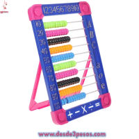 Abaco GRANDE de plastico en forma de Piramide en colores Neon 25 x 18