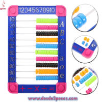 Abaco GRANDE de plastico en forma de Piramide en colores Neon 25 x 18