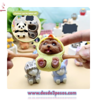 Animalitos Squishy Estirable con Mameluco Desmontlable 6 x 4 cm