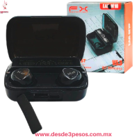 Auriculares InalÃ¡mbricos FXC M10 V5.3, con Estuche de Carga y Powers Bank 8 x 5 cm.  