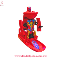 Auto Lancha Transformers Convertible A Robot Luces 3d Sonido ocupa 3 pilas AA no incluidas 24 x 10 cm. 
