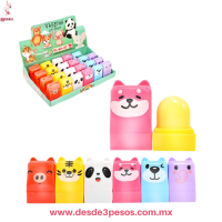 BÃƒÆ’Ã‚Â¡lsamo labial Magico en presentaciÃƒÆ’Ã‚Â³n de Animales Animados Favor Beauty caja con 24 pza. precio por 1 pza. 