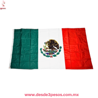 Bandera de MÃ©xico Grande 90x150 cm | Calidad Premium con Escudo y Ojillos 
