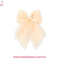 Blíster con Moño Coquette con Barbitas y Colores como foto 32 cm de largo X 16 cm de ancho MC25-K10