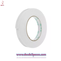 Blister de Cinta Doble cara blanca 2 metros aprox. 3cm. Ancho