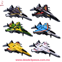 Bolsa con 6 Aviones de Combate de Traccion 9 x 6.5 cm. X-480-43