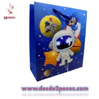 Bolsa de Regalo de CartÃ³n Duro Surtida en Varios Modelos en 3D 26 x 32cm