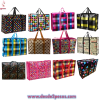 Bolsa de plÃ¡stico multifuncional con Cierre en varios diseÃ±os 78 x 35 cm. GRANDE