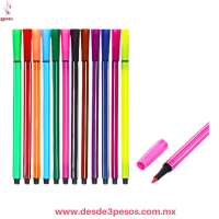 Botesito con 12 plumines en varios colores