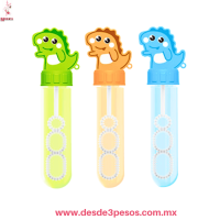 Burbuja de Agua en tubo con figura en Tapa en forma de DINOSAURIO  14cm