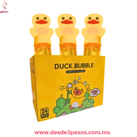 Burbujas en forma de Pato DUCK.BUBBLE 14x2.5cm. Caja con 24 Piezas precio por 1 pza. PPS-181