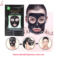 Caja C/10 Mascarilla de Carbon activado BICAYUAN Limpieza Profunda
