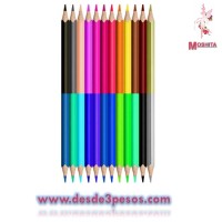 Caja con 12 Bicolores 12/24 Boya Kalemi 19cm. De largo