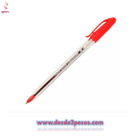 Caja con 12 Boligrafos  KILOMETRICO en color ROJO 