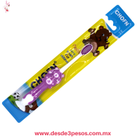 Caja con 12 Cepillo Intantil en Blister Individual Mango de Goma Osito 15 cm de largo LIN-29