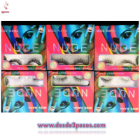 Caja con 12 Pares de Pestañas 3D en Varios tamaños MISS NANA