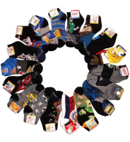 Calcetin Disney Bebe, en Varias Figuras nene y nena 14cm. talla 0 a 2