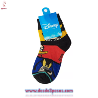 Calcetin Disney en Varias Figuaras Niño Y Niña 20cm. Talla 4 a 8
