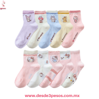 Calcetines Niña 4 - 8 con personajes CCY licra algodón WT642