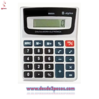 Calculadora SM-8985-A 8 digitos tecla de plastico 12 x 9cm. 