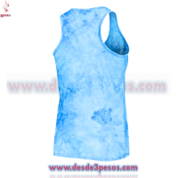 Camiseta Deportiva Licra unitalla en colores teñido anudado como foto 