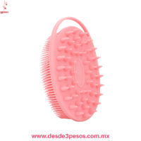 Cepillo exfoliante Suave De Silicón Para Baño incluye par de Donas y Pinza para Cabello 12 7 y 5 cm. 25-6 