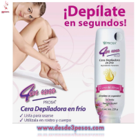 Cera Depiladora en Frio de Abeja No irrita suavisa la piel PROSA 220g.