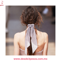 Coletero o Liga para el cabello decorado con Pedreria en varios modelos 27 cm. De largo PJ-16